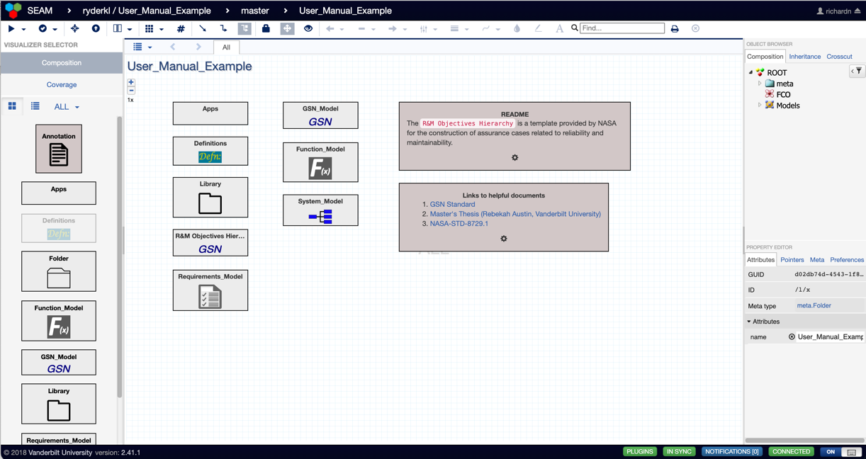 System Model Workspace.